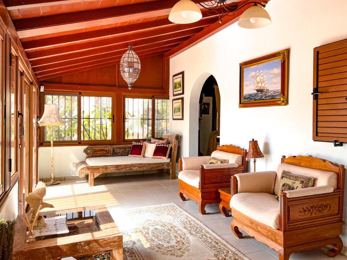 Exquisite Rural House With Garden, Pool And Sea Views Arico Viejo Exterior foto