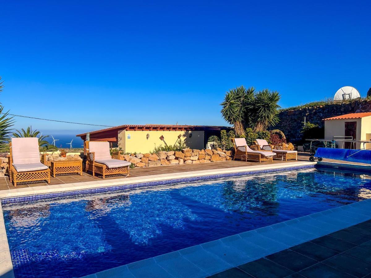 Exquisite Rural House With Garden, Pool And Sea Views Arico Viejo Exterior foto